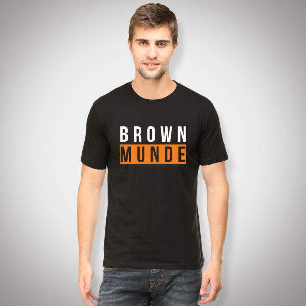 Brown Munde - Men Half Sleeve Printed Tees