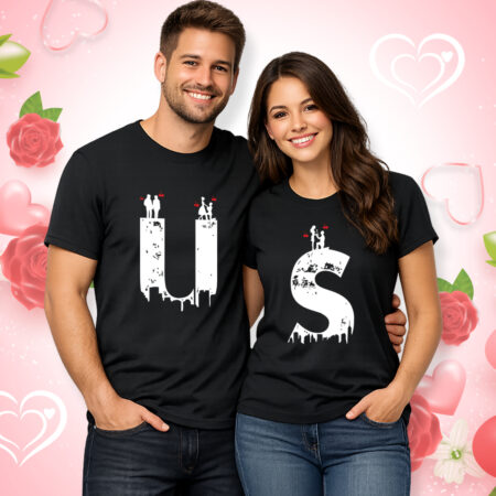 US - Couple Half Sleeve Printed Tees