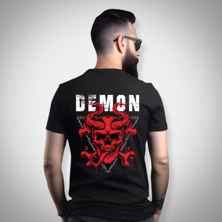 Demon - Men Half Sleeve Printed Tees