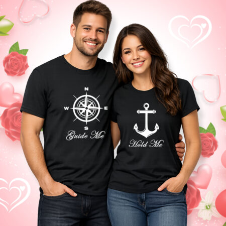 Guide Me - Couple Half Sleeve Printed Tees