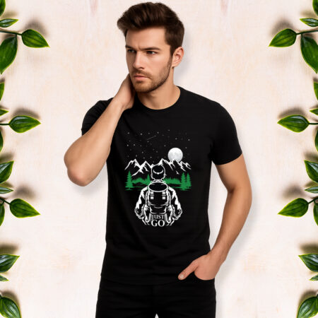 Just Go - Men Half Sleeve Printed Tees
