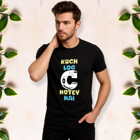 Kuch Log C Type Hote Hai - Men Half Sleeve Printed Tees