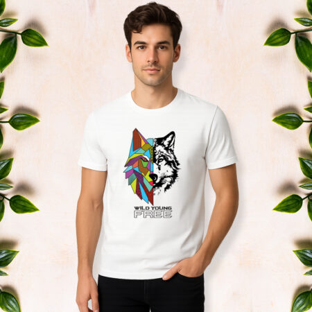 Wild, Young & Free - Men Half Sleeve Printed Tees