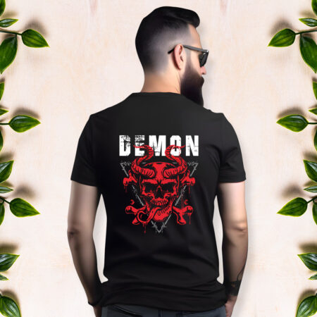 Demon - Men Half Sleeve Printed Tees
