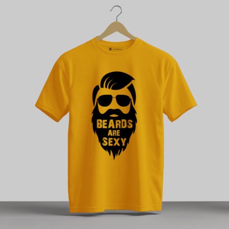 Beards Are Sexy - Half Sleeve Printed Tees