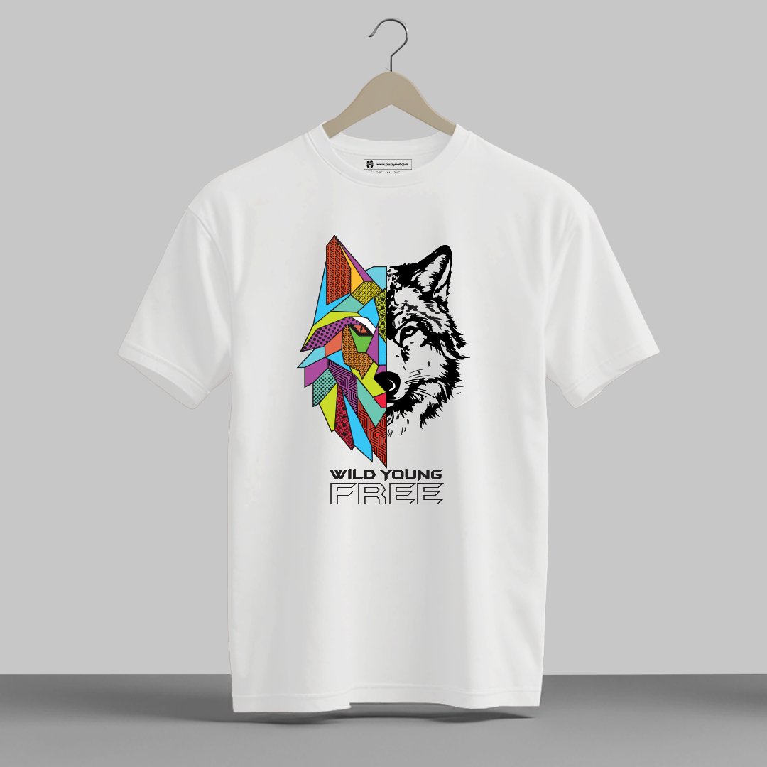 Wild, Young & Free - Half Sleeve Printed Tees